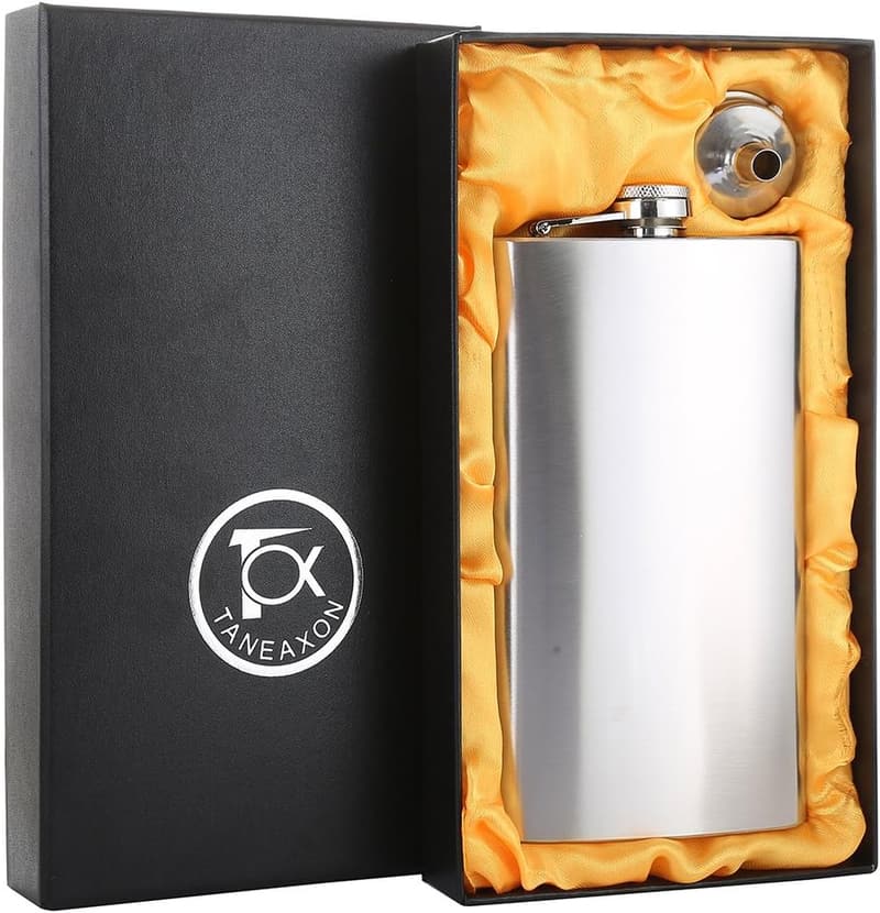 Stainless Steel Pocket Whiskey Hip Flask Set with Funnel
