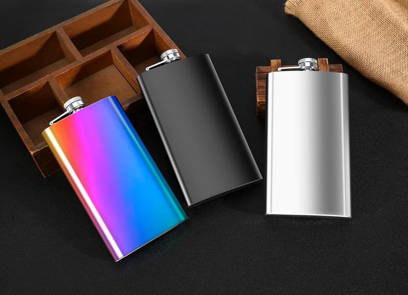 Stainless Steel Pocket Whiskey Hip Flask Set with Funnel