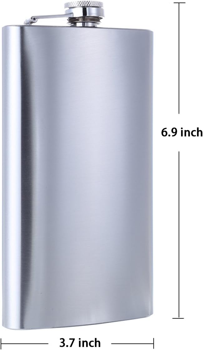 Stainless Steel Pocket Whiskey Hip Flask Set with Funnel
