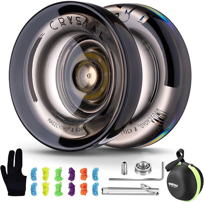 Professional Black Yo-Yo with Extra Bearing & Accessories for Kids