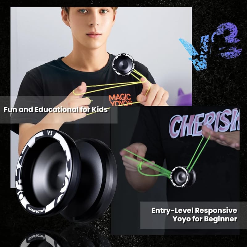 Professional Responsive Yoyo for Kids & Adults - Black