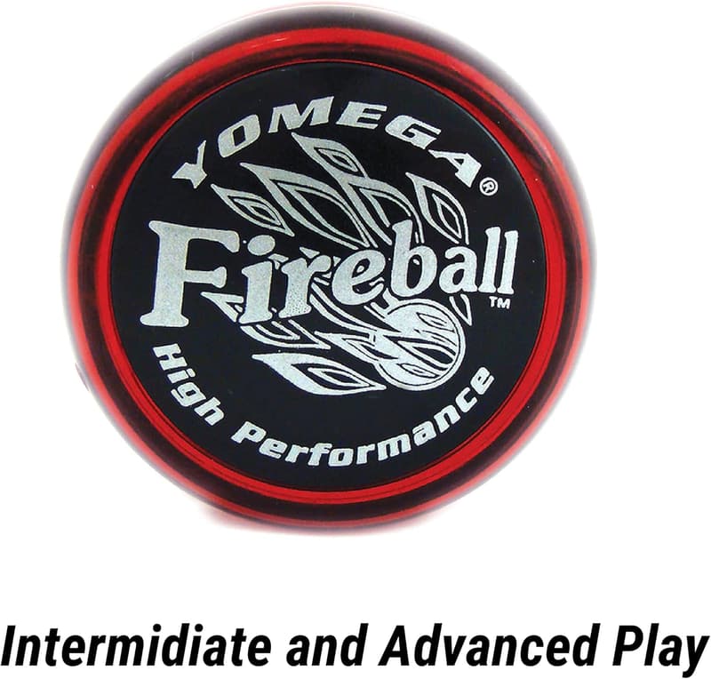 High-Performance Yomega Fireball Yo-Yo for String Tricks - Red/Black