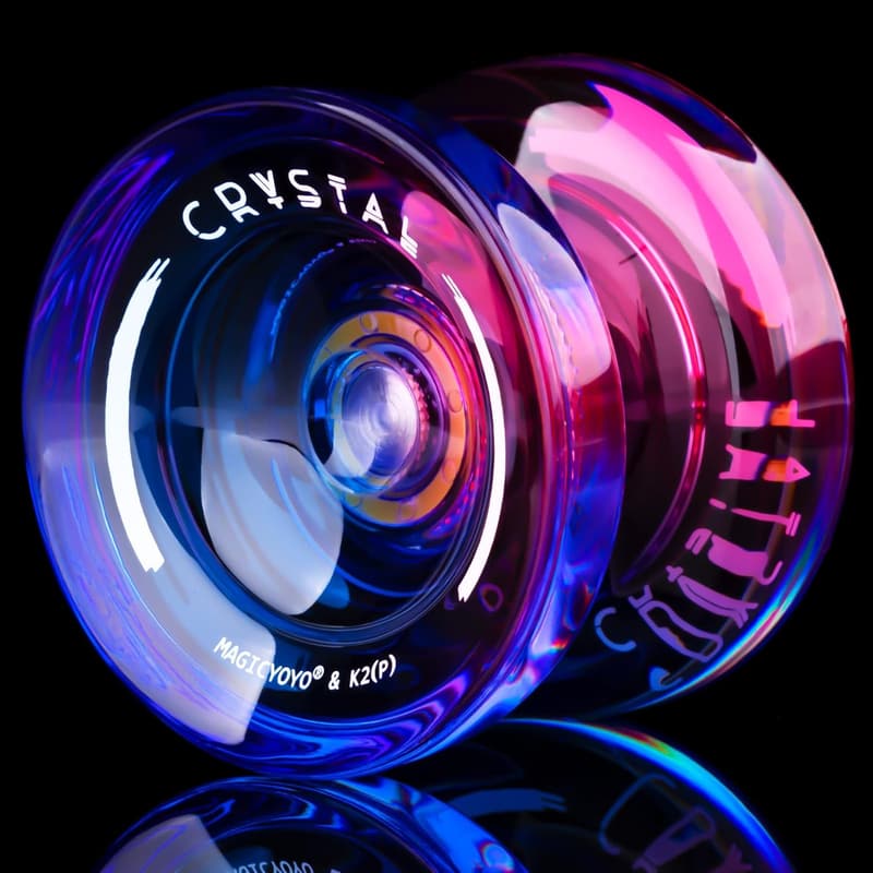 Professional MAGICYOYO K2 Crystal Gradient Yo-Yo with 12 Strings & Case