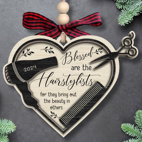 Hairdresser Ornament Keepsake for Female Stylists