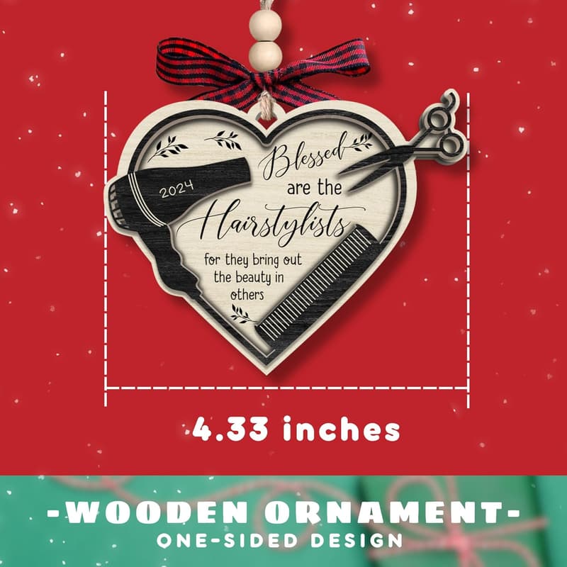 Hairdresser Ornament Keepsake for Female Stylists