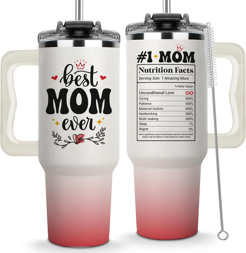 Mom's Day Gift: Funny 40oz Tumbler for Best Mom Ever