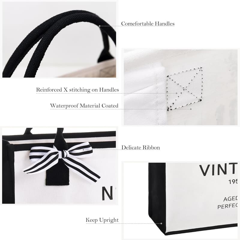 50th Birthday Canvas Tote Bag for Women - 17