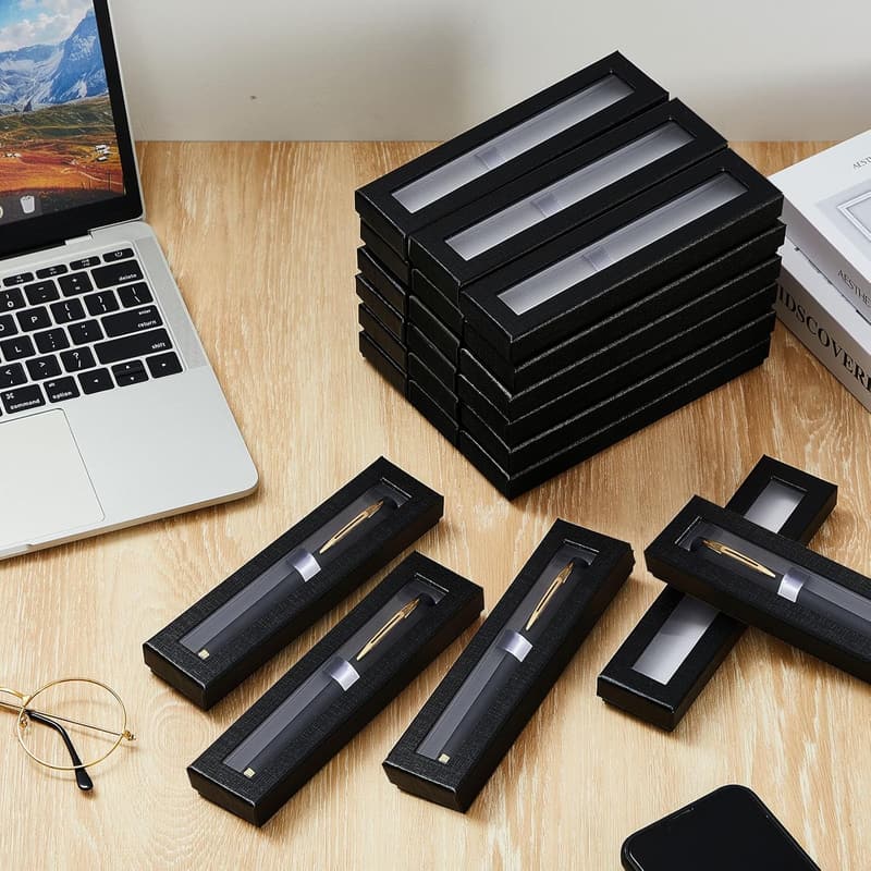 Birthday Gift Box for Pens - 36 Pcs with Cushion & Clear Lid