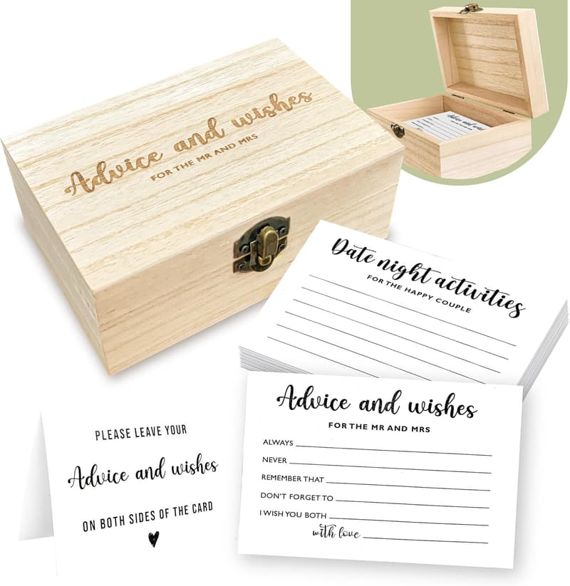 Wedding Advice Cards for Mr. & Mrs. - Fun Bridal Shower Games