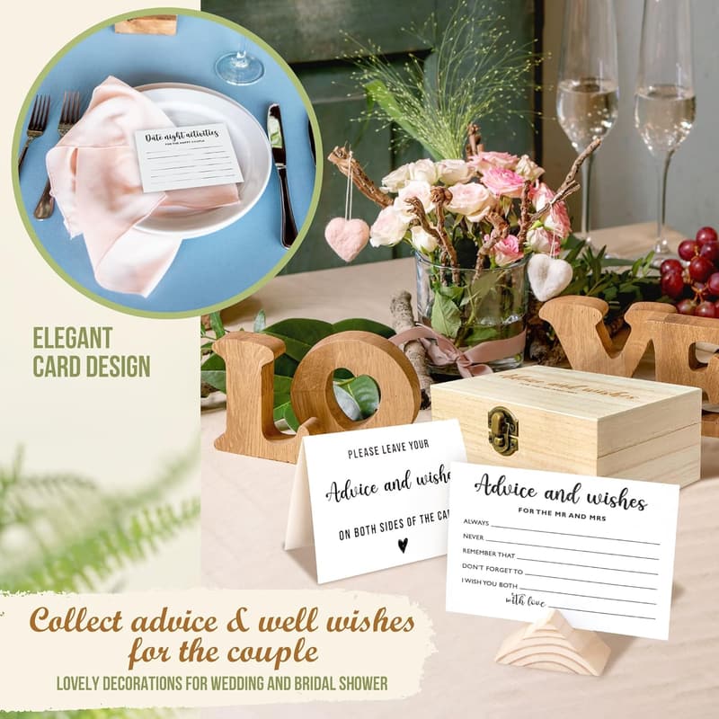 Wedding Advice Cards for Mr. & Mrs. - Fun Bridal Shower Games