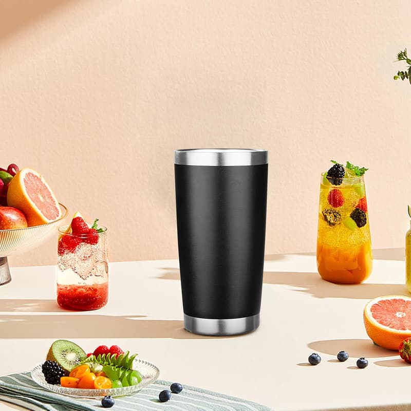 Insulated Stainless Steel Tumblers - 20oz, 4-Pack for Holiday Gifting