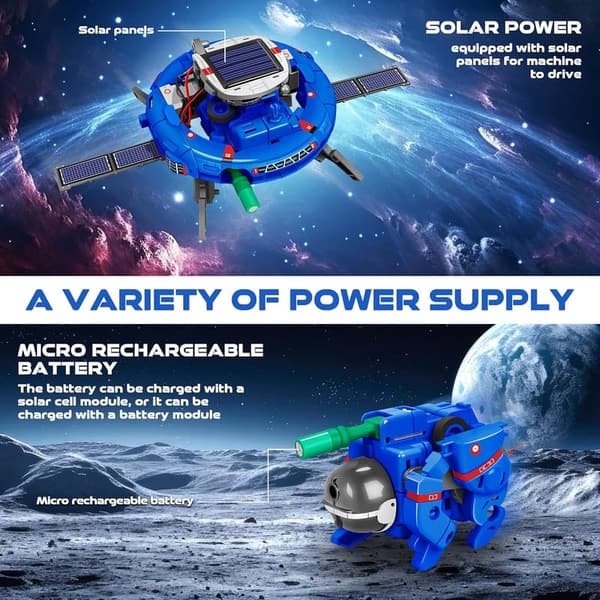 STEM Solar-Powered Robot Kit for Kids Ages 8-12