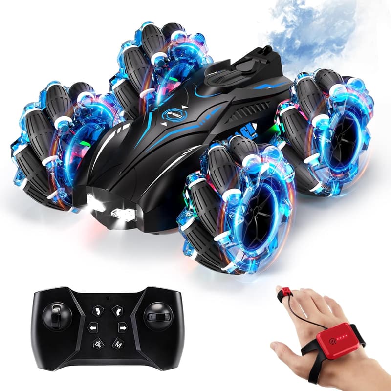 RC Gesture Sensing Stunt Car - 4WD Remote Control Vehicle for Kids
