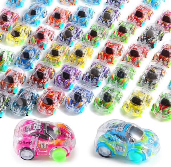 Mini Pull Back Car Set - 50 Pcs Racing Vehicles for Kids