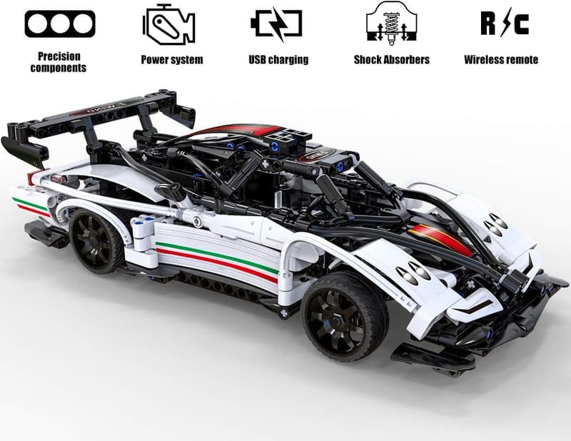 STEM Building Toys for Kids 6-12 - 457PCS RC Race Car Set