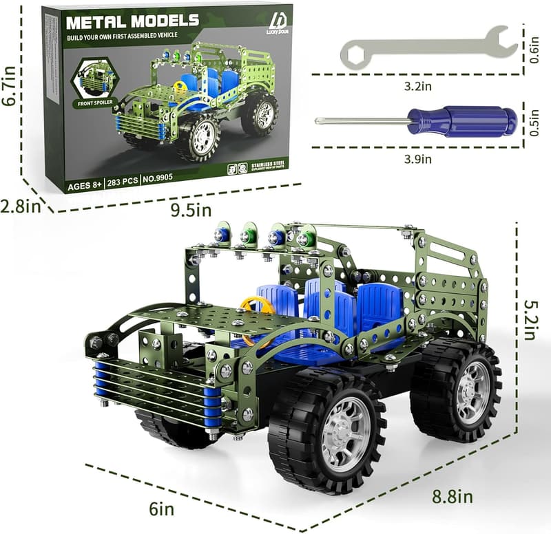 STEM Model Truck Building Set for Kids Ages 8-12