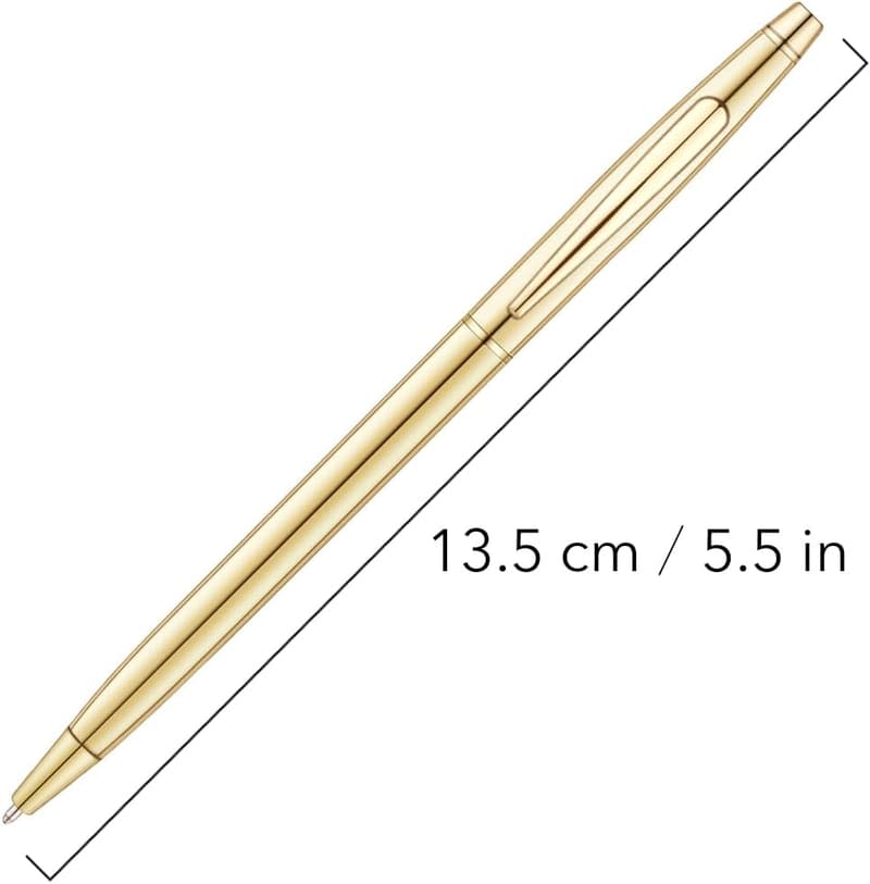 Gold Ballpoint Pens Set for Office & Students - 12 Pack