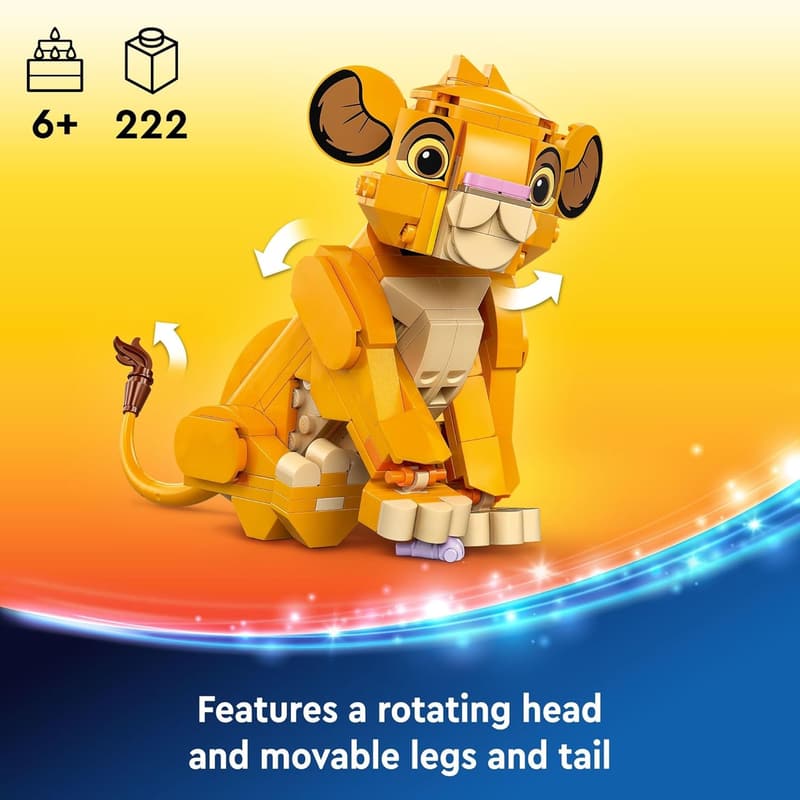 LEGO Disney The Lion King Simba Buildable Toy for Kids