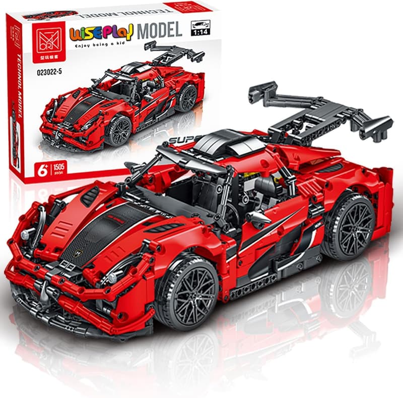 Collectible Model Car Building Kit - 1:14 Scale, 1505 Pieces
