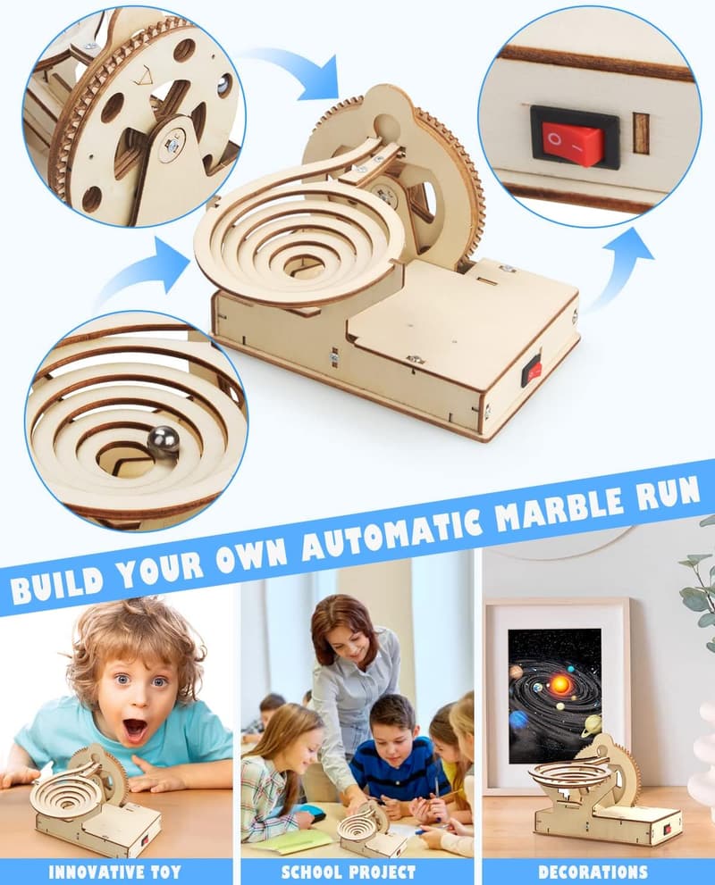 STEM Building Kits for Kids 8-12 | 3D Wooden Puzzles & Crafts