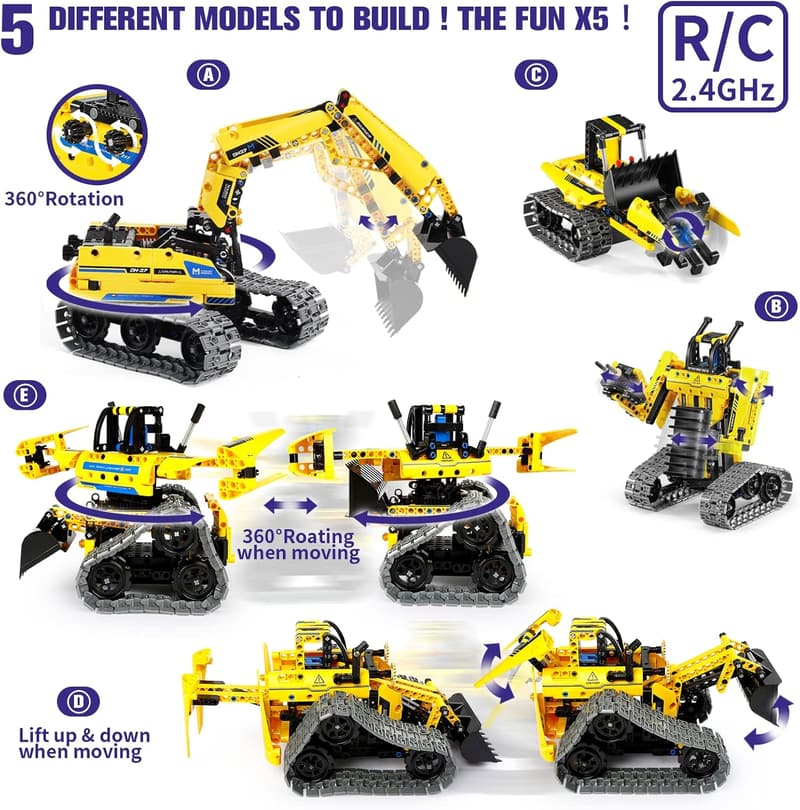 STEM Robotics Kit: 5-in-1 Building Toys for Ages 6-14
