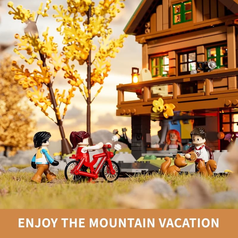 Mountain House LED Building Brick Set for Adults & Teens