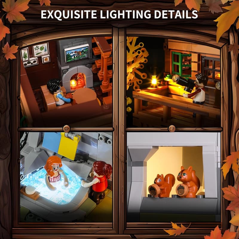 Mountain House LED Building Brick Set for Adults & Teens