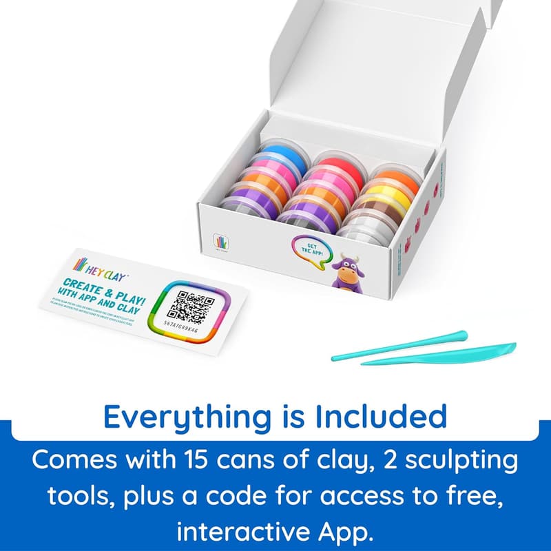Hey Clay Animals Air Dry Clay Kit for Kids & Tweens