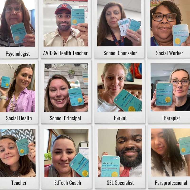 Social Dilemmas Conversation Cards for Kids & Teens