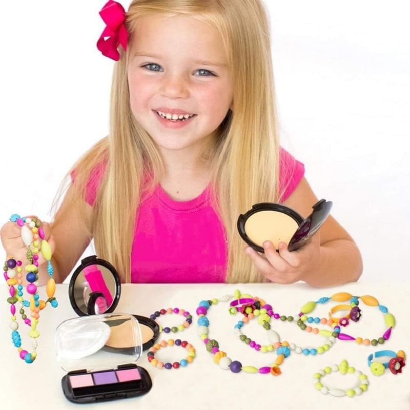Kids' Jewelry Making Kit - 500pcs Beads for Ages 4-8