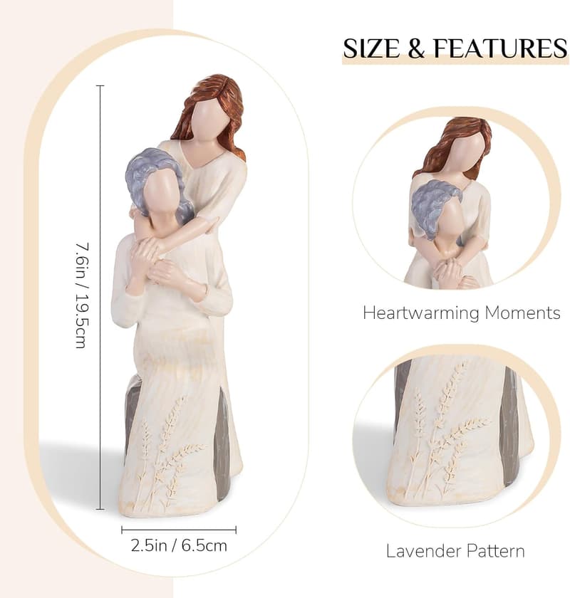 Mom Figurine Statue - Heartwarming Gift from Daughter