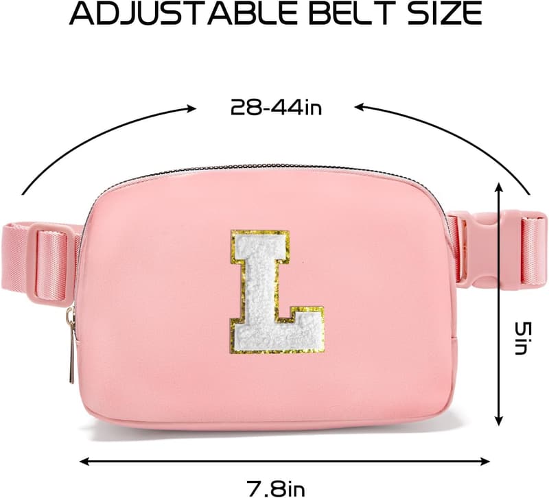 Personalized Light Pink Fanny Pack for Teen Girls