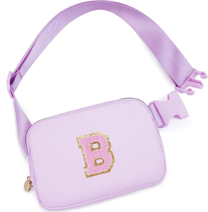 Birthday Fanny Pack for Girls, Trendy Lavender Crossbody Bag