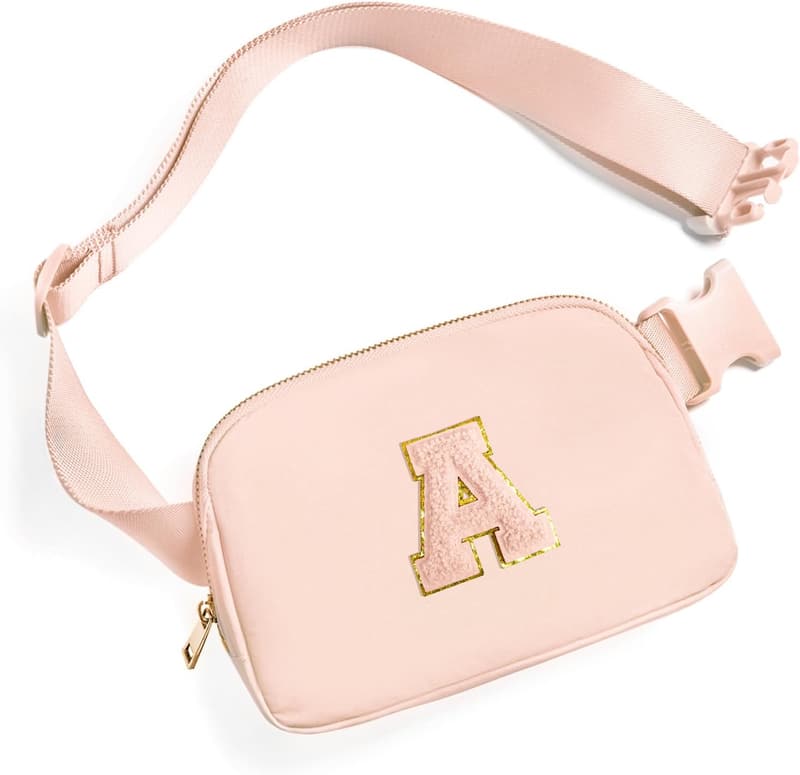 Personalized Coral Pink Fanny Pack for Girls’ Birthday