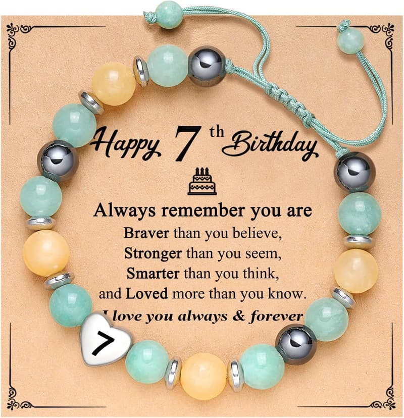 Birthday Heart Bracelet for Girls Ages 6-18 - Perfect Gift