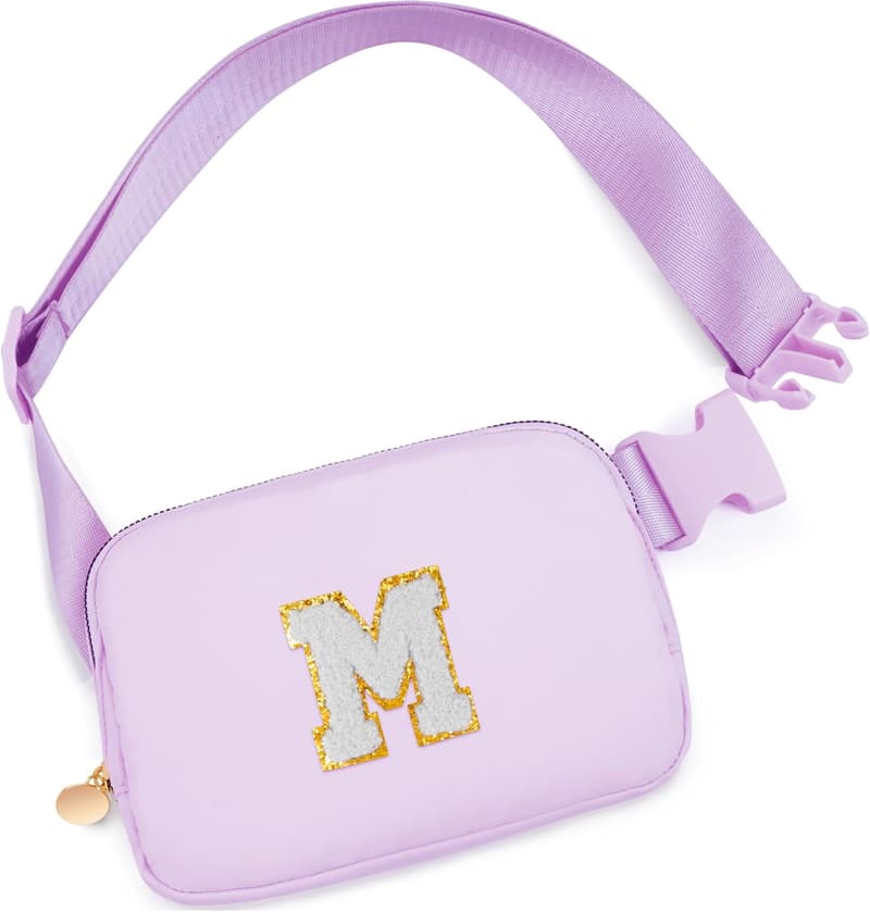 Cute Initial Fanny Pack for Girls Aged 3-12