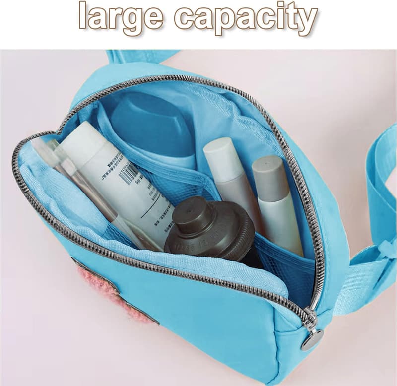 Birthday Belt Bag for Girls, Cute Blue Fanny Pack