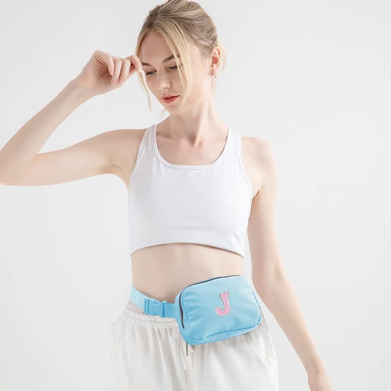 Birthday Belt Bag for Girls, Cute Blue Fanny Pack