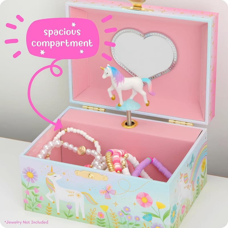 Unicorn Musical Jewelry Box for Girls - Easter Gift