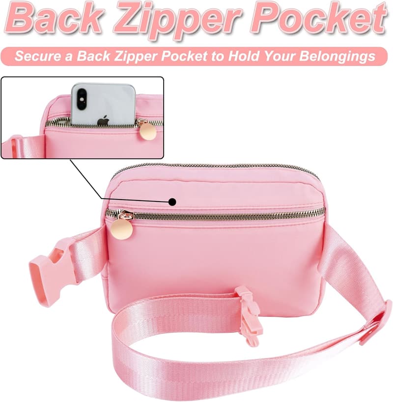 Trendy Pink Fanny Pack for Girls and Teens
