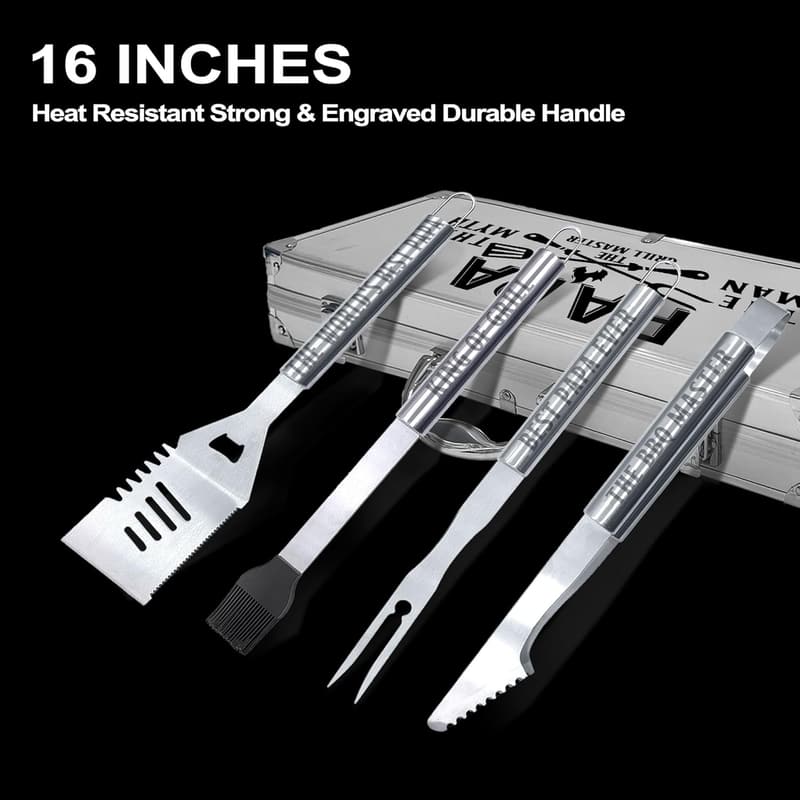 Father's Day Heavy-Duty Grilling Accessories Kit