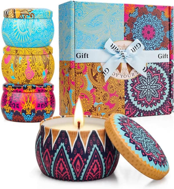 Aromatherapy Soy Candle Gift Set for Women - Mother's Day/Birthday