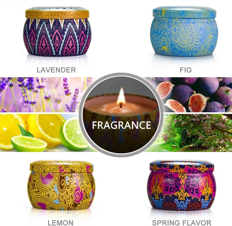 Aromatherapy Soy Candle Gift Set for Women - Mother's Day/Birthday