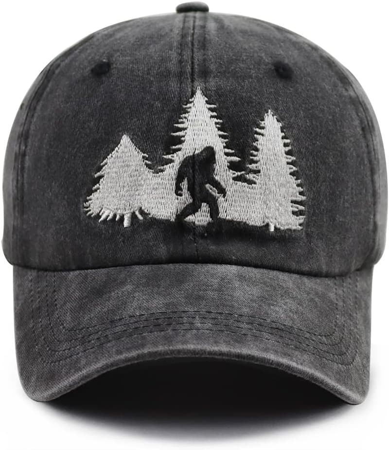 Funny Sasquatch Baseball Cap for Men and Women, Adjustable Cotton