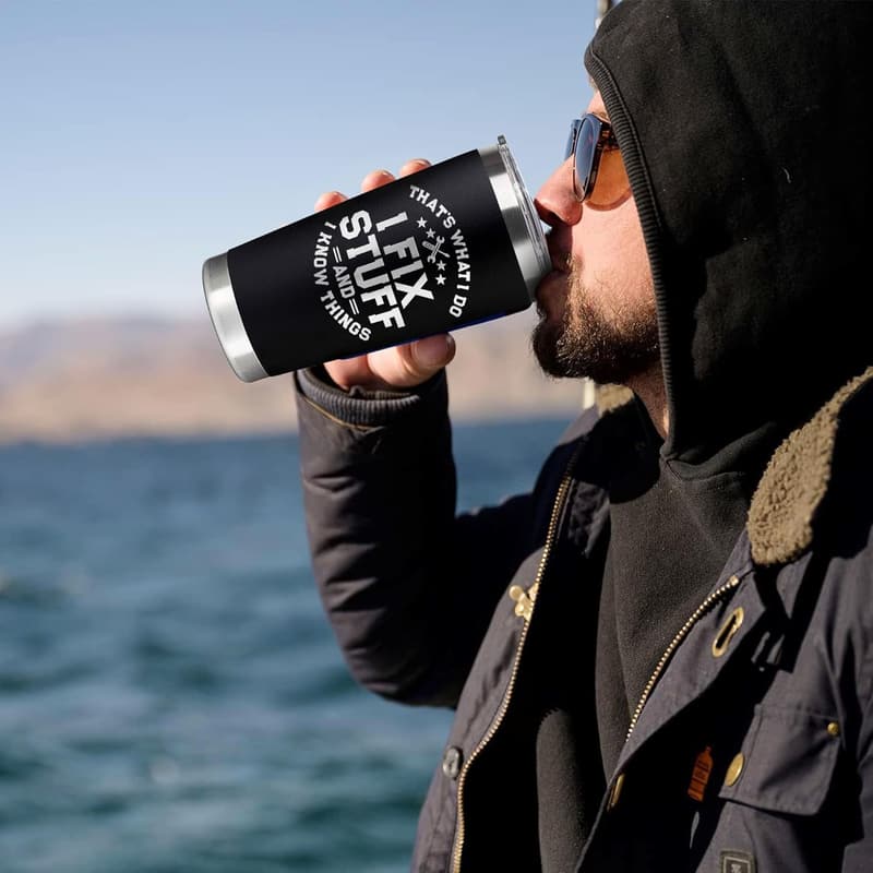Best Dad Ever Tumbler - 20 Oz Birthday Gift for Dad