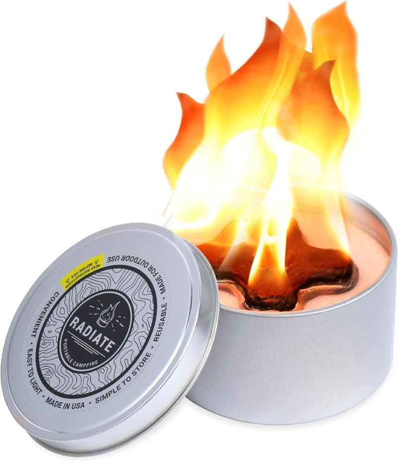 Go-Anywhere Portable Campfire - 3-Hour Warmth for Outdoors