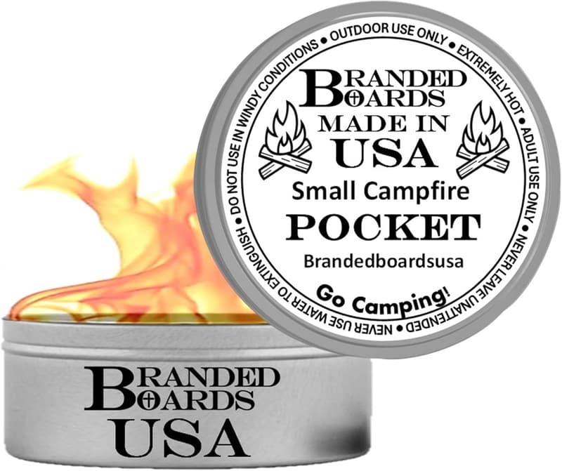 Portable Mini Campfire Can - Reusable, 5-Hour Burn Time