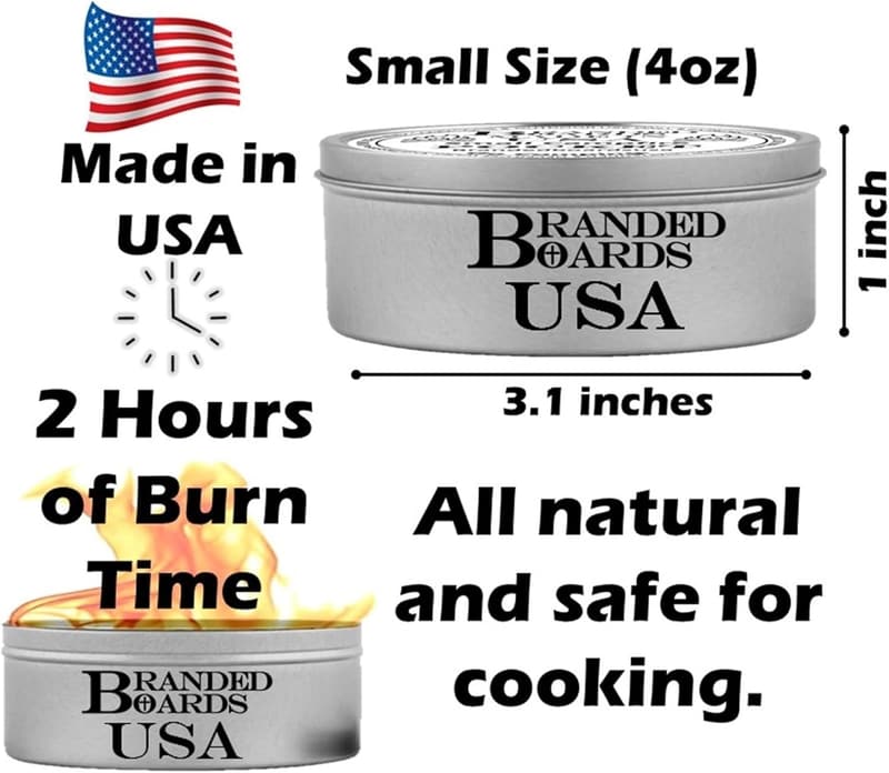 Portable Mini Campfire Can - Reusable, 5-Hour Burn Time