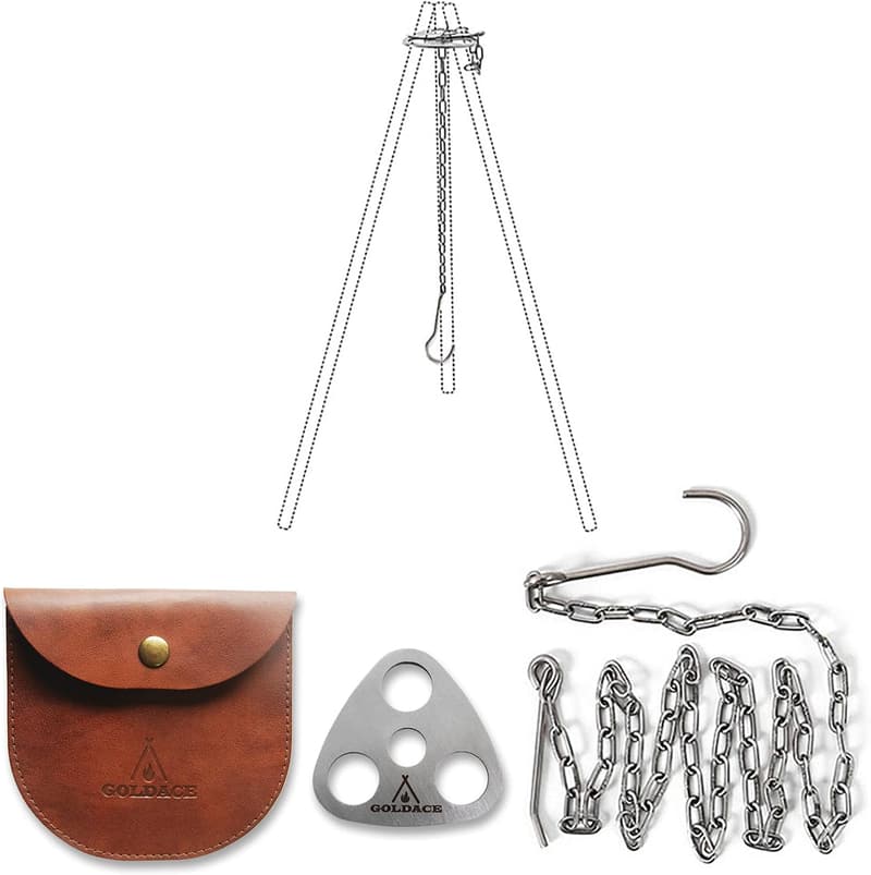 Portable Stainless Steel Campfire Cooking Set
