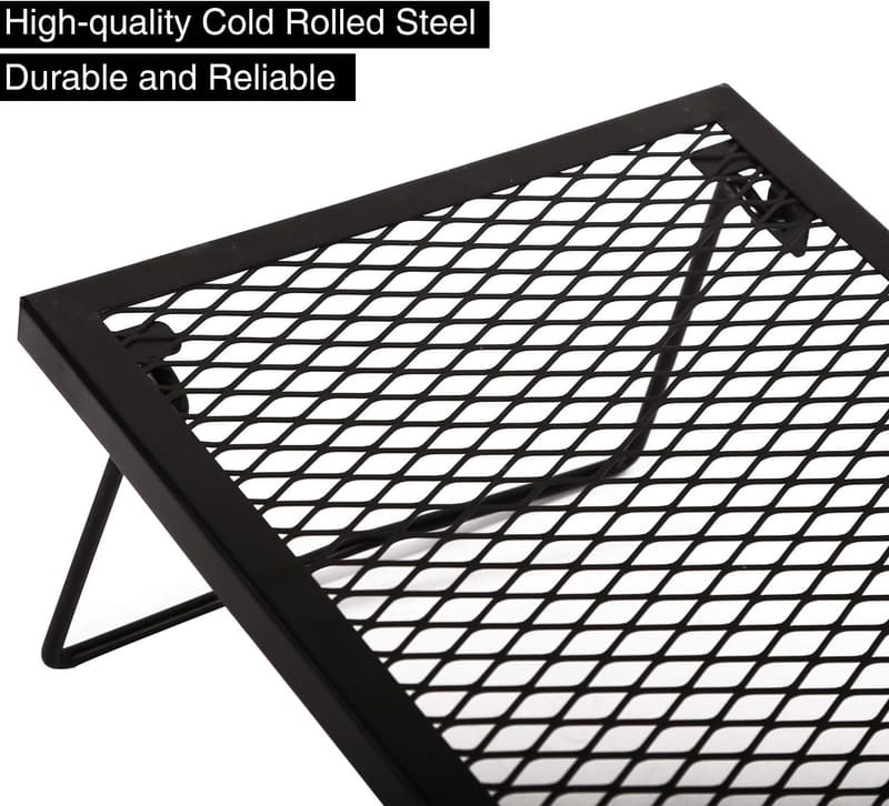 Portable Heavy-Duty Steel Campfire Grill Grate
